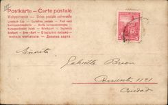 Postal Mujer el Giaconda