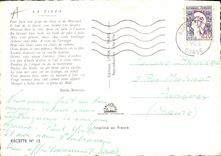 Modern Postcard Receipt of the pizza pie Of Provence