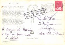Modern Postcard Receipts of the Pizza pie Of Provence