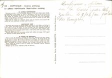 Modern Postcard the cake Inhabitant of Martinique