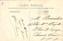 Vintage Postcard Fantasy Woman Happy new year 1905