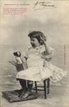 Vintage Postcard Fantasy Child Memory of youth