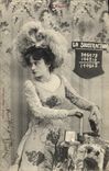Vintage Postcard Fantasy Woman 4 rules the subtraction