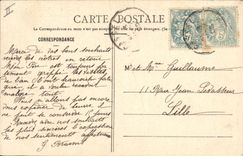 Vintage Postcard Fantasy Dead child Sickle