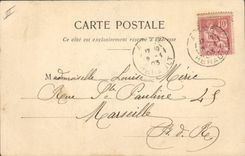 Vintage Postcard Fantasy intruders in the coach