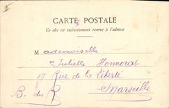 Vintage Postcard Fantasy Woman the family Durand with the theater During the interval Range