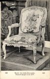 Vintage Postcard Museum of Decorative Arts Armchair time Louis XIV