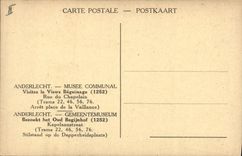 Vintage Postcard Anderlecht Old Beguinage