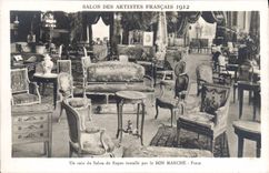CPA Salon des artistes francais 1912 un coin du salon de repos installe par le Bon Marche Paris 