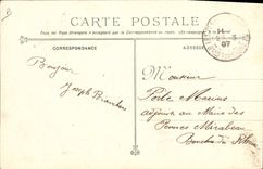 CPA Funerailles des victimes du Iena Les familles 