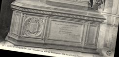 Vintage Postcard Dreux Vault St Louis Tomb of Miss de Montpensier