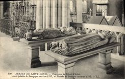 CPA Abbaye de Saint Denis Tombeaux de Robert d'Artois comte palatin de Bourgogne 