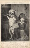 Vintage Postcard Dog Dogs Pup Trade of dog Gallery to laugh at Bulla Brothers
