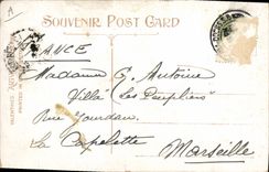 Vintage Postcard Dog Dogs Pup Free British Exhibition London 1908 Greeting