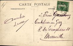 Vintage Postcard Material Militaria of the SC passing on a bridge of boats built by the Pontoniers of the Genious