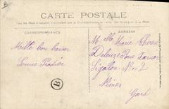 Vintage Postcard Militaria Avignon 7th Genius Operates Ouverture bridge of door