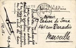 CPA Militaria Avignon Pont sur le Rhone par le 7eme Genie La parade