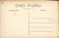 Postal Militaria Reconstrucción por la Ingeniería del Puente de hierro tiene a Verberie