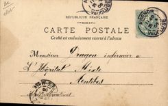 Postal Militaria Aviñón Ir del Oulle Ejercicios de los reclutas