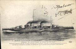 CPA Bateau Jean Bart Cuirasse d'escadre Dradnought