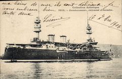 CPA Bateau Jaureguiberry Cuirasse d'escadre 