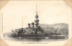 Vintage Postcard Bateau Jemmapes Garde dimension armours