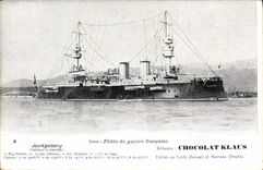 CPA Bateau Jaureguiberry Cuirasse a tourelles