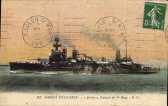 CPA Bateau Justice Cuirasse de 1er rang