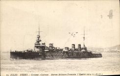 CPA Bateau Jules Ferry Croiseur Cuirasse 