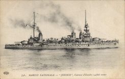 CPA Bateau Justice Cuirasse d'escadre 