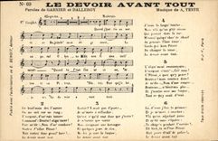 CPA Le devoir avant tout Garnier Dalleroy Teste