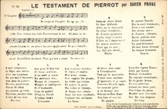 CPA Le testament de Pierrot Xavier Privas