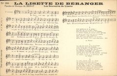 CPA La lisette de Beranger Berat Les souvenirs de Lisette