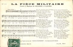 CPA La piece militaire Delormel Garnier