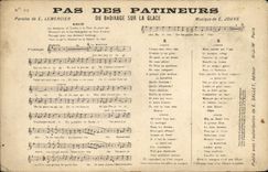 CPA Pas des Patineurs ou Badinage sur la glace Lemercier Jouve