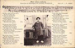 Vintage Postcard My old shoes Joanny Furtin Rondet