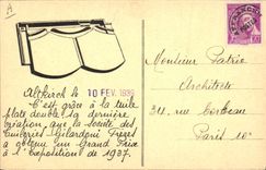 CPA Alsace Exposition des Arts et Techniques 1937 Pavillon de l'Alsace Ste des Tuileries Gilardoni Freres