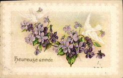 CPA Fantaisie Fleurs Colombes