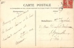 Vintage Postcard Fantaisie Flowers Woman Horseshoe