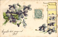 CPA Fantaisie Fleurs 