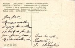 Vintage Postcard Happy Fantasy Flowers Festival