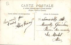 CPA Fantaisie Fleurs Poisson