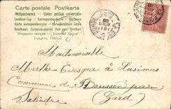 CPA Fantaisie Fleurs Bonne fete