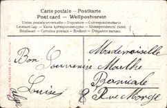 Vintage Postcard Fantasy Flowers Testimony of friendship