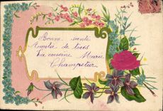 CPA Fantaisie Fleurs 