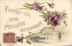 CPA Fantaisie Fleurs 