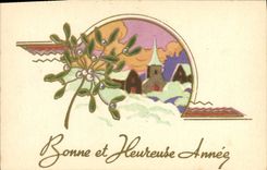 CPA Fantaisie Fleurs Bonne annee