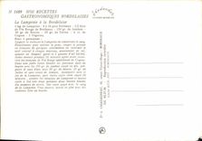 Modern Postcard the Lamprey has the Of Bordeaux one