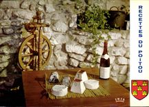 Modern Postcard Receipts of Poitou Goat's cheeses