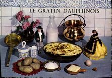 Modern Postcard gratin Dauphinois